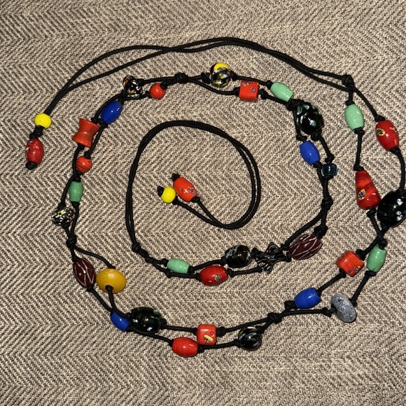 Beaded Rope Tie Bohemian Belt - Picture 6 of 6